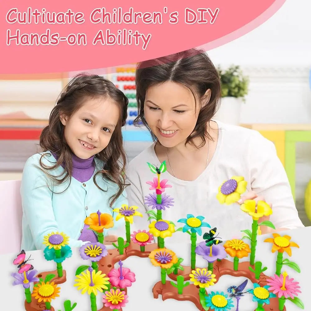 GardenGrow™ Flower Garden Play Set - 144 pieces!