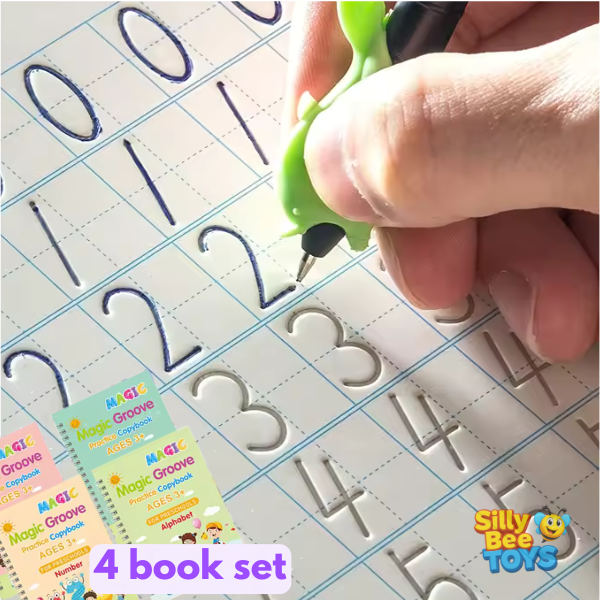 MagGroove™ Reusable Tracing Book Set - 4 books included!