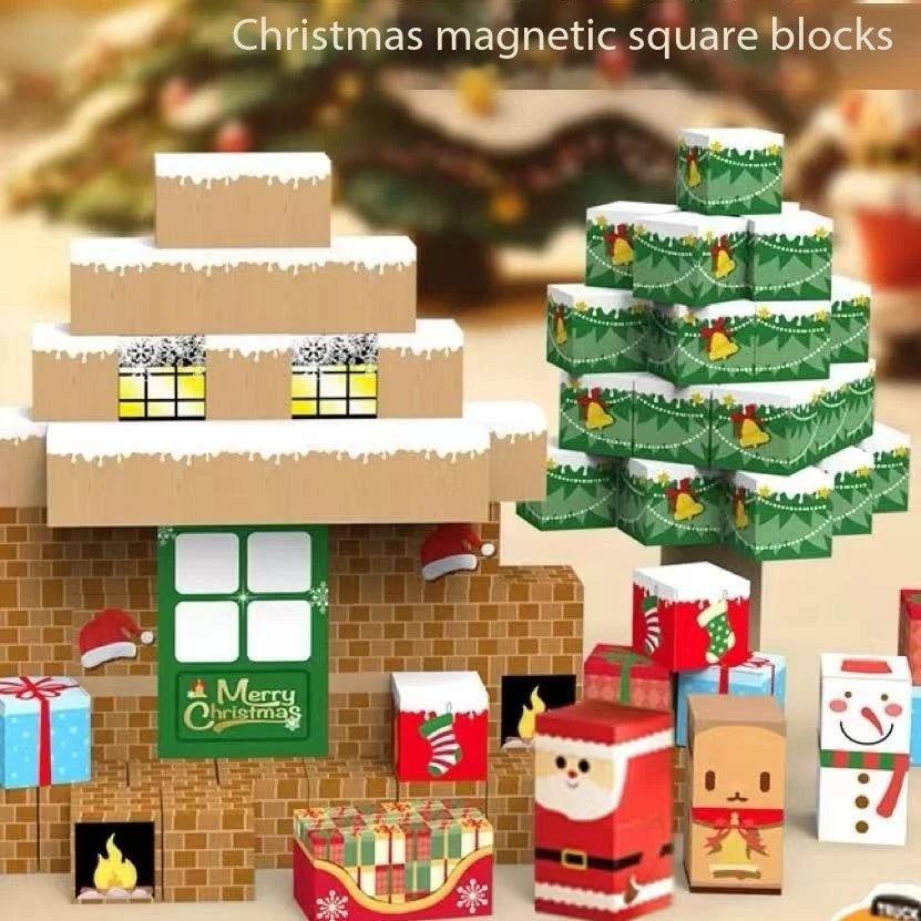 Holiday Christmas Magnetic Building Blocks Set