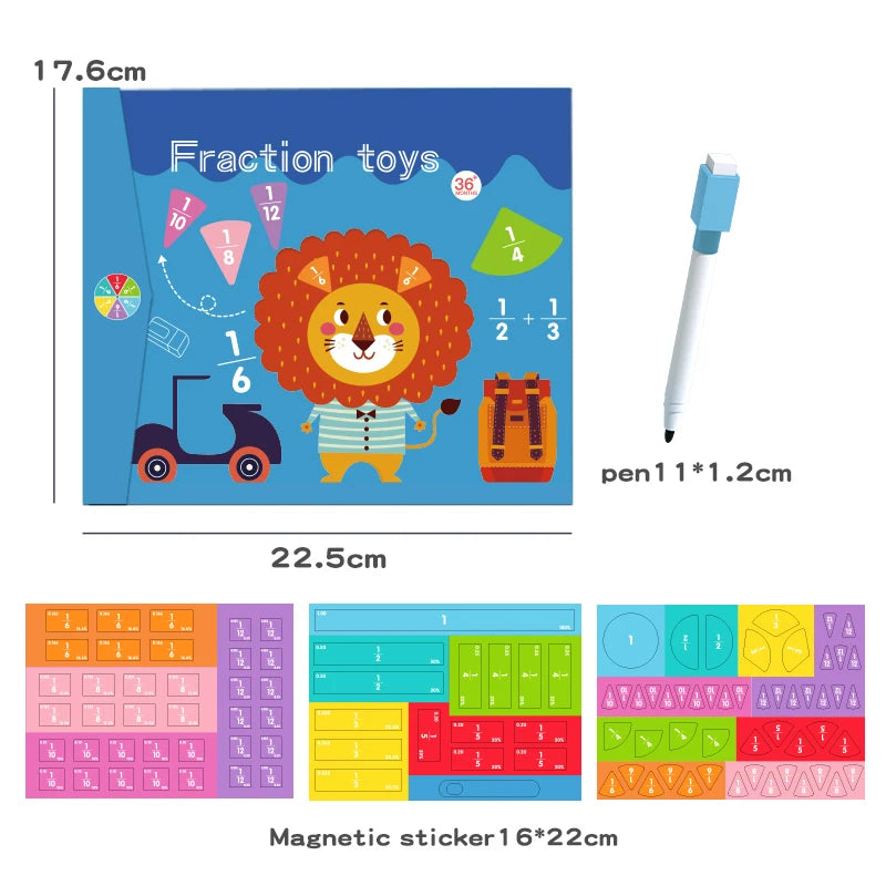 Magnetic Fraction Puzzle Play