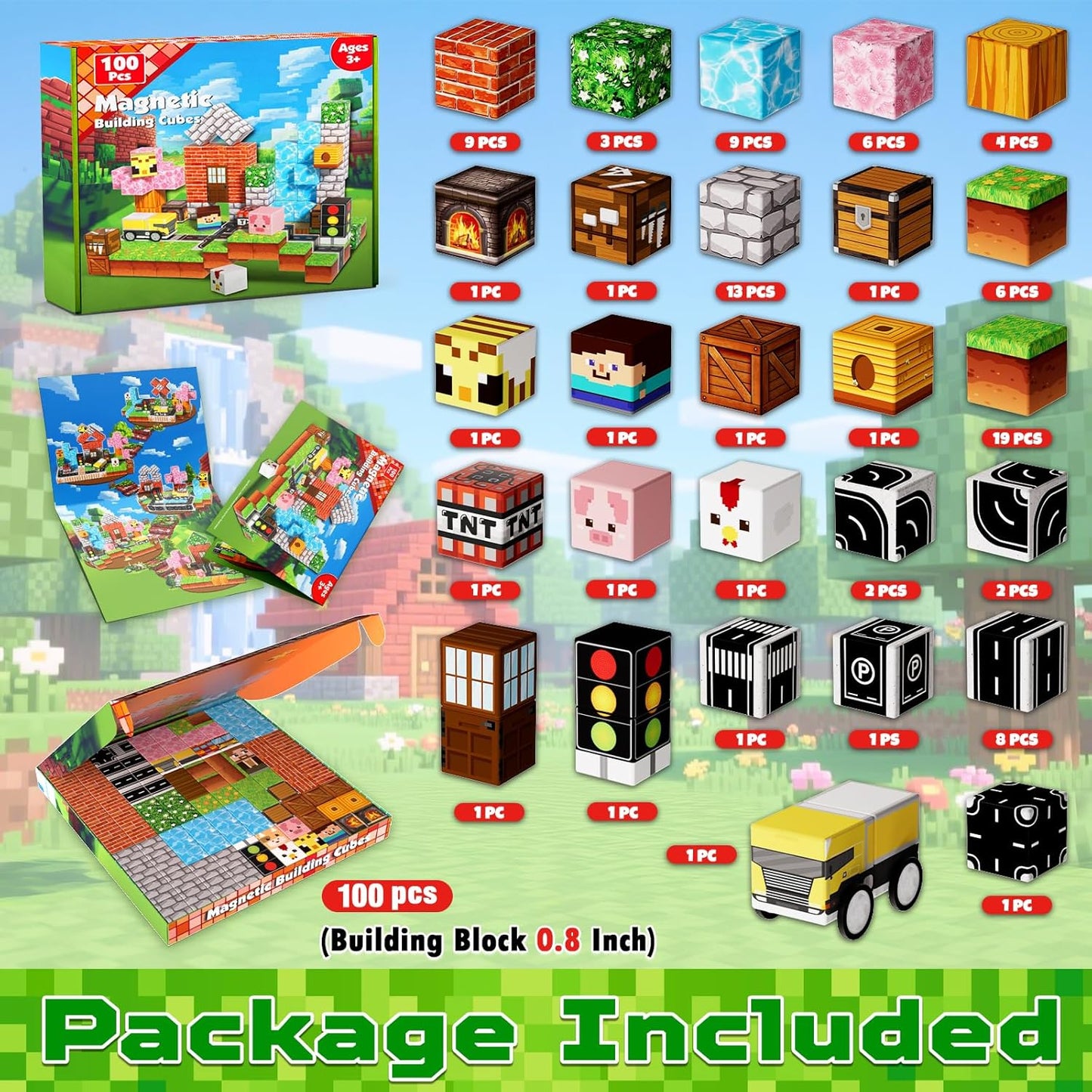 Creative Magnetic Building Fantasy Sets