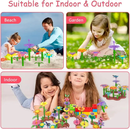 GardenGrow™ Flower Garden Play Set - 144 pieces!