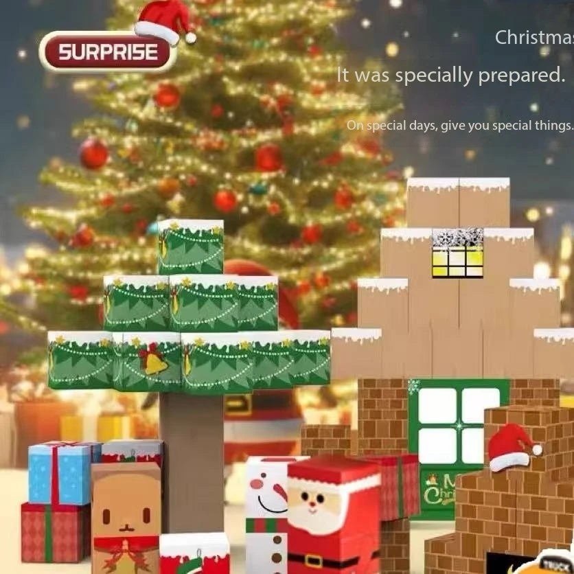 Holiday Christmas Magnetic Building Blocks Set