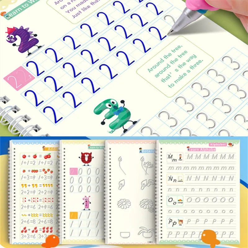 MagGroove™ Reusable Tracing Book Set - 4 books included!