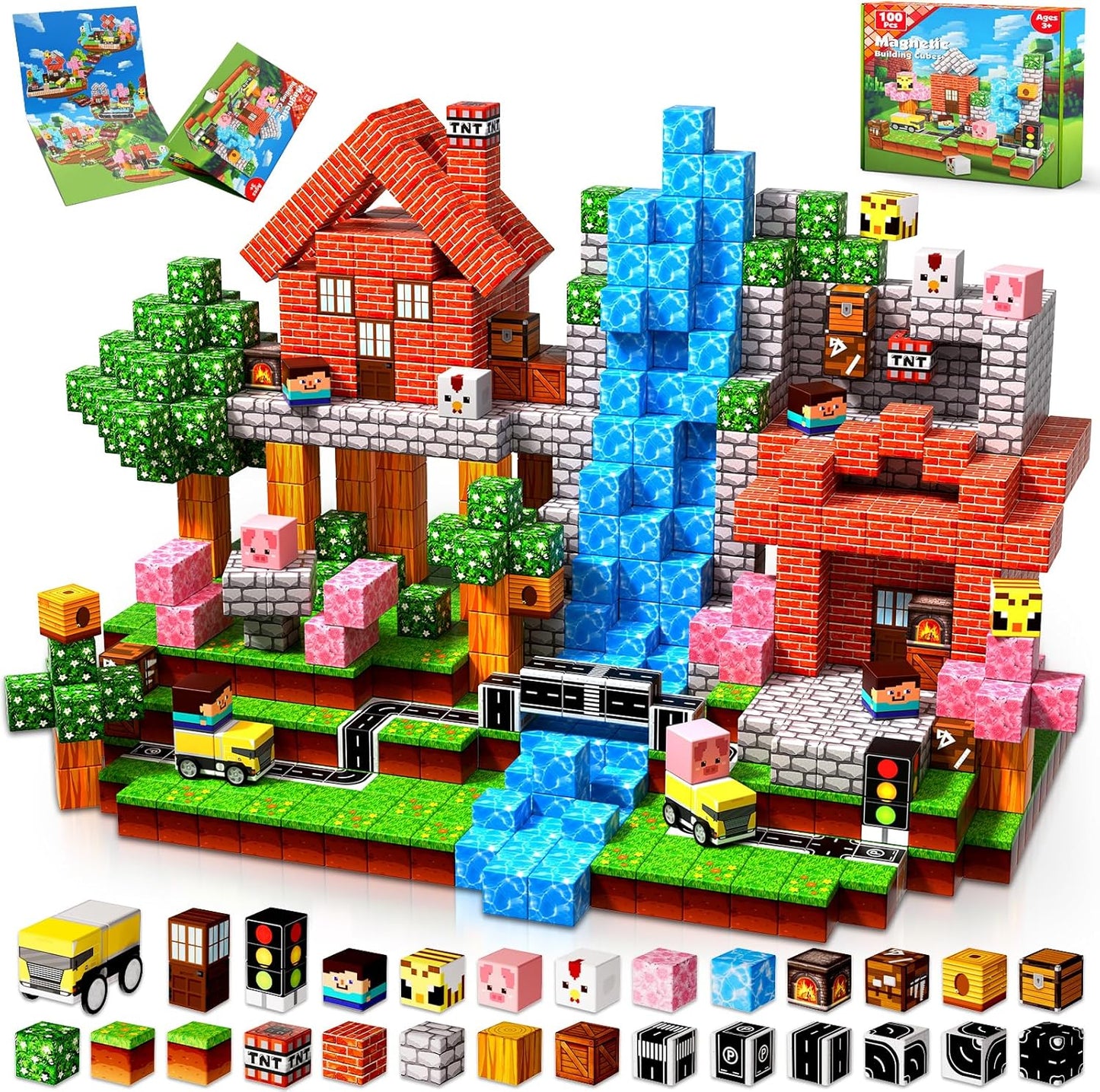 Creative Magnetic Building Fantasy Sets