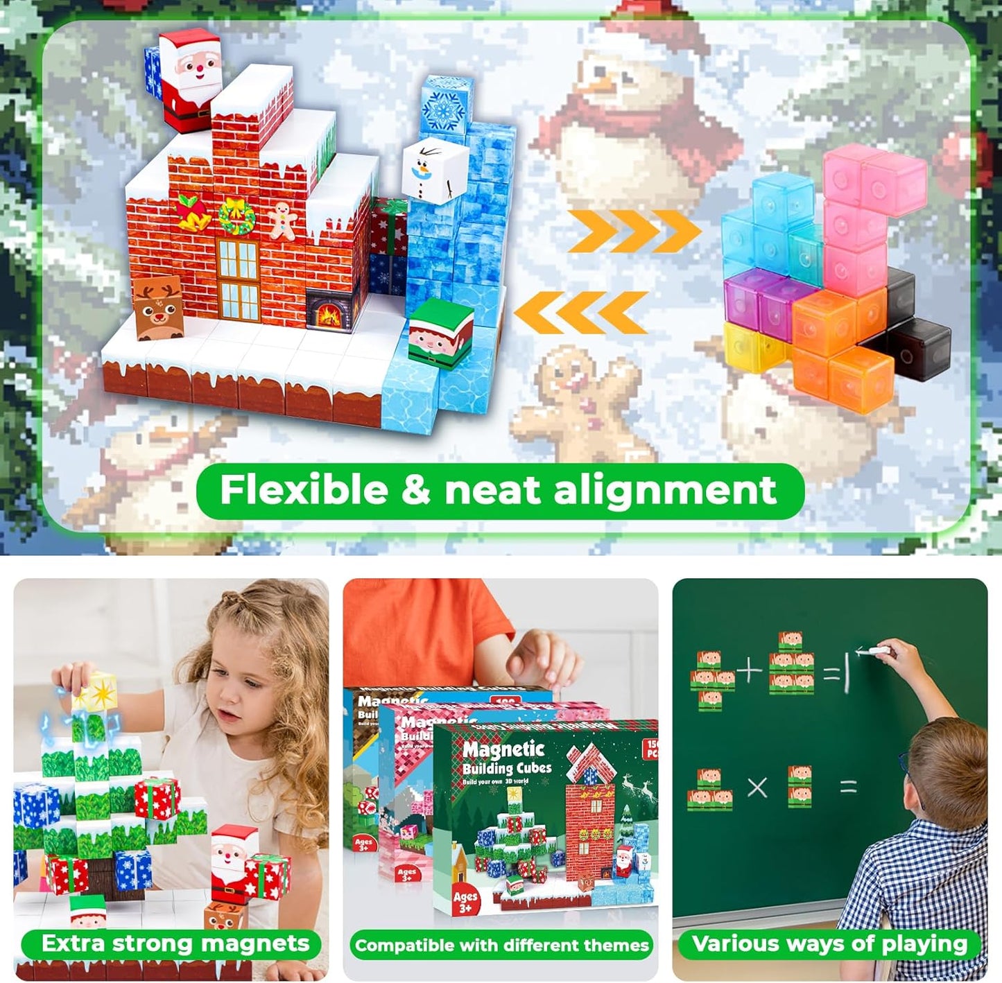 Holiday Edition - Magnetic Building Block Fun!