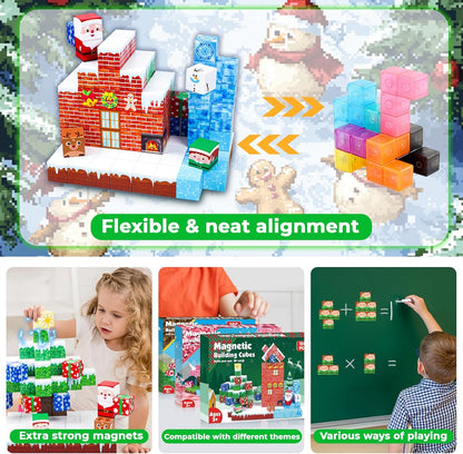 Holiday Edition - Magnetic Building Block Fun!