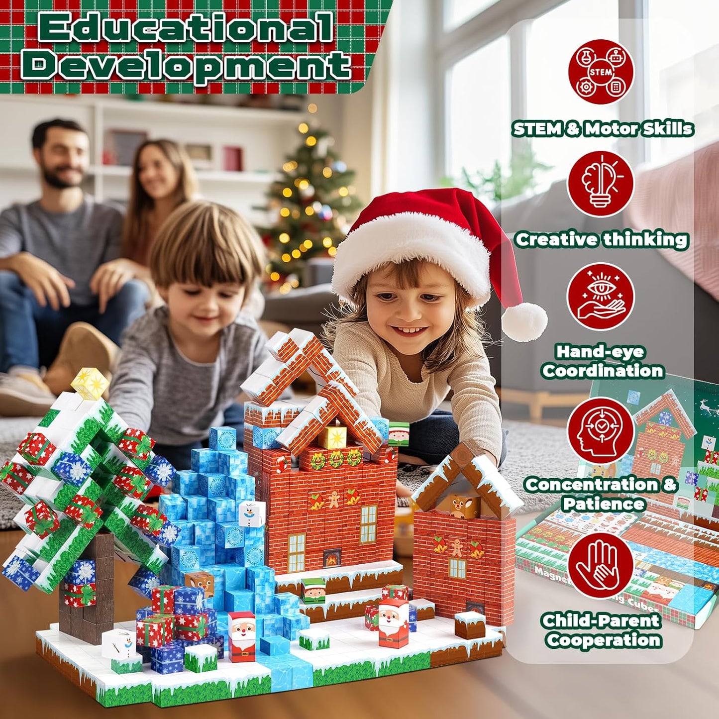 Holiday Edition - Magnetic Building Block Fun!