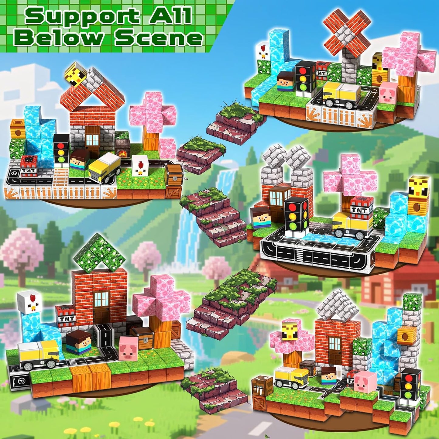 Creative Magnetic Building Fantasy Sets