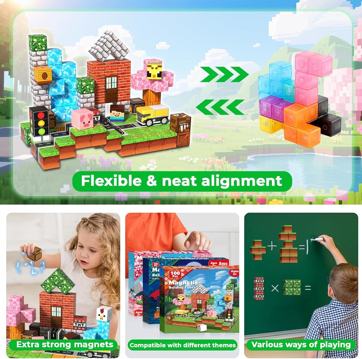 Creative Magnetic Building Fantasy Sets