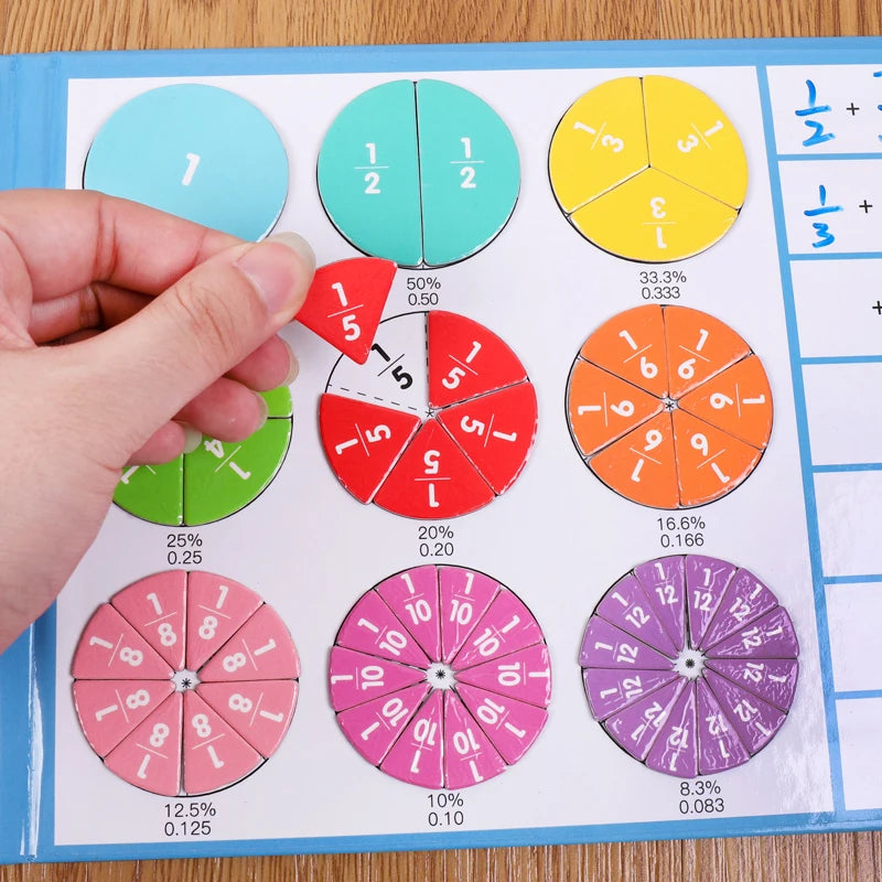 Magnetic Fraction Puzzle Play