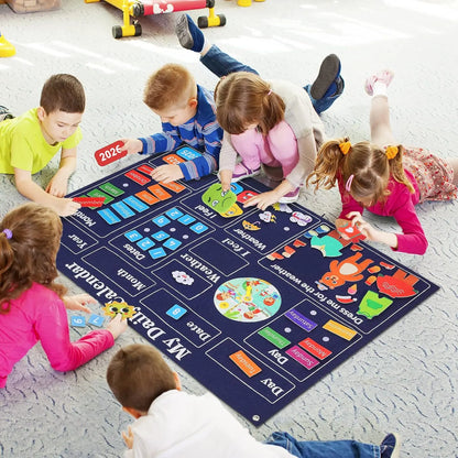 CreateKids™ Felt Wall Play Kit - Calendar/Space/Farm