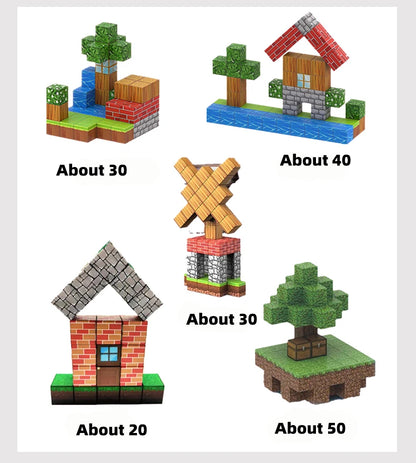 Magnetic Building Blocks Set - 100pc/200pc/500pc sets!