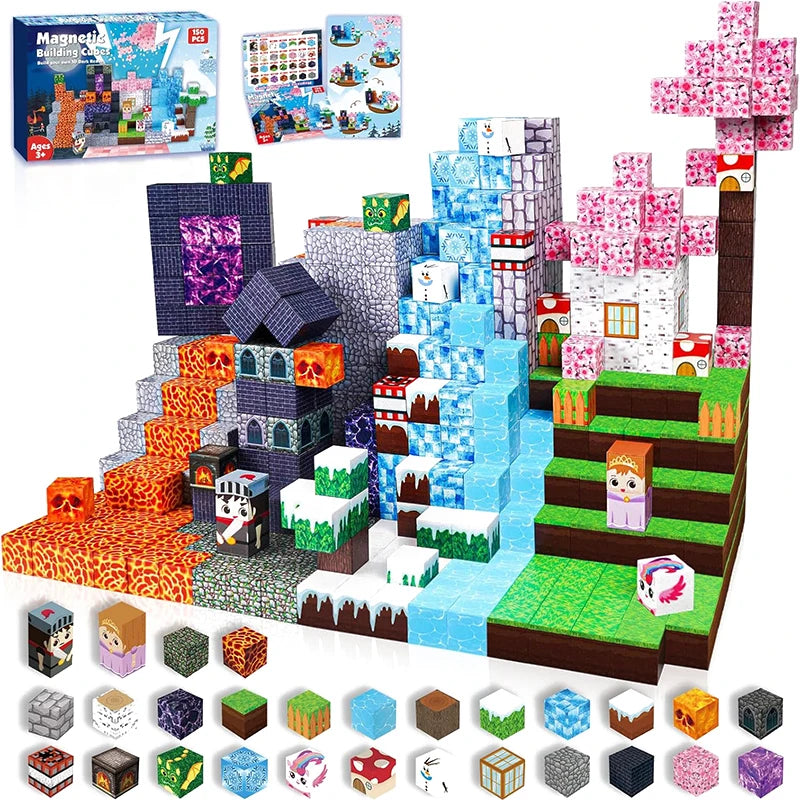 Magnetic Adventure World Block Set