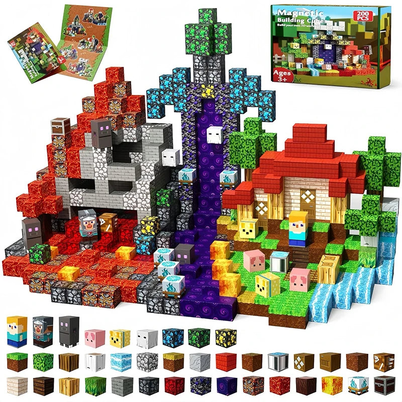 Magnetic Adventure World Block Set